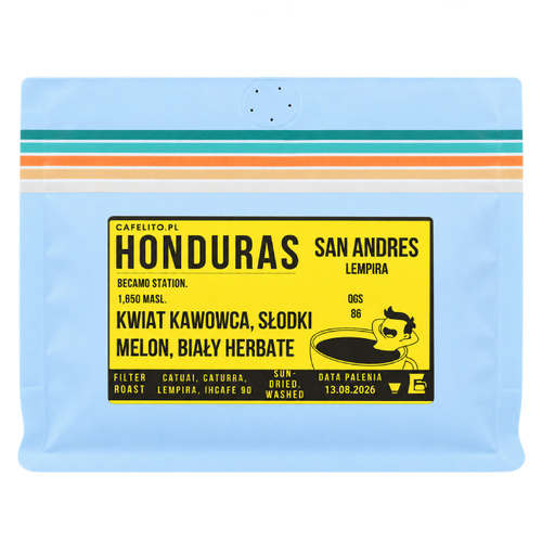 Kawa ziarnista Cafelito Honduras San Andres Lempira 250g