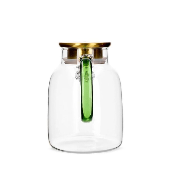 Szklany dzbanek Homla Kubbe ze złotym wieczkiem 1.8l - NIEDOSTĘPNY