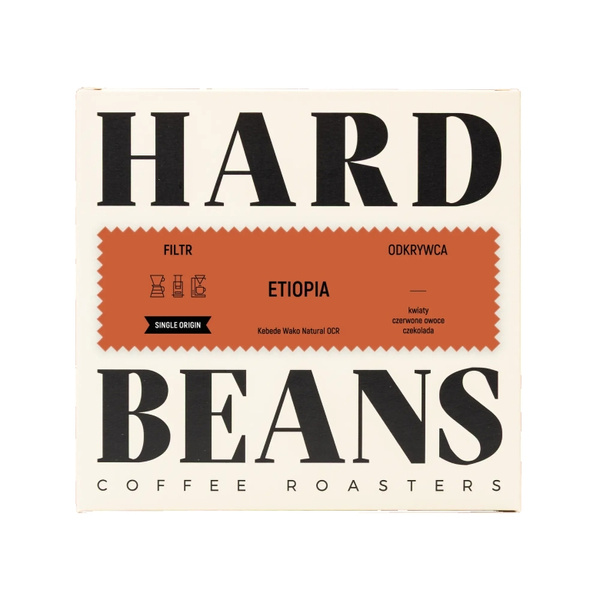 Kawa ziarnista Hard Beans Etiopia Kebede Wako Natural OCR 250g – NIEDOSTĘPNY