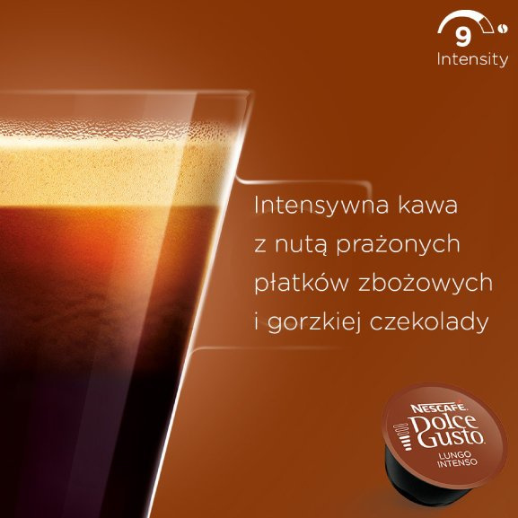 Kapsułki Nescafé Dolce Gusto Lungo Intenso 16 sztuk - NIEDOSTĘPNY
