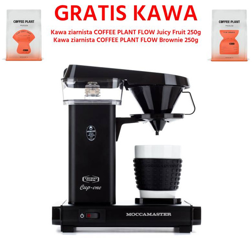 Ekspres do kawy Moccamaster Cup-One Coffee Brewer Matt Black + GRATIS KAWA 2x250g - opinie w konesso.pl