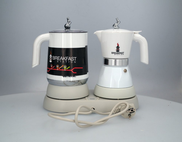 OUTLET - Elektryczna kawiarka ze spieniaczem Ariete 1344 - Breakfast Station 3w1