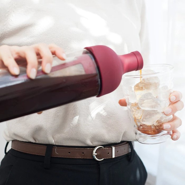 Butelka do Cold Brew Coffee Hario Filter-In Bottle 650 ml - Czerwona - NIEDOSTĘPNY