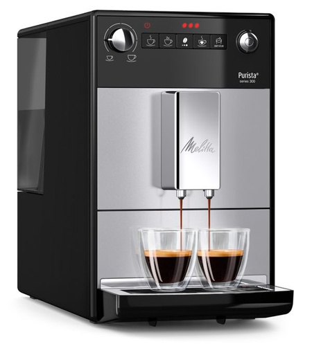 OUTLET 15949 - Ekspres do kawy Melitta Purista F23/0-101 - srebrno czarny - opinie w konesso.pl