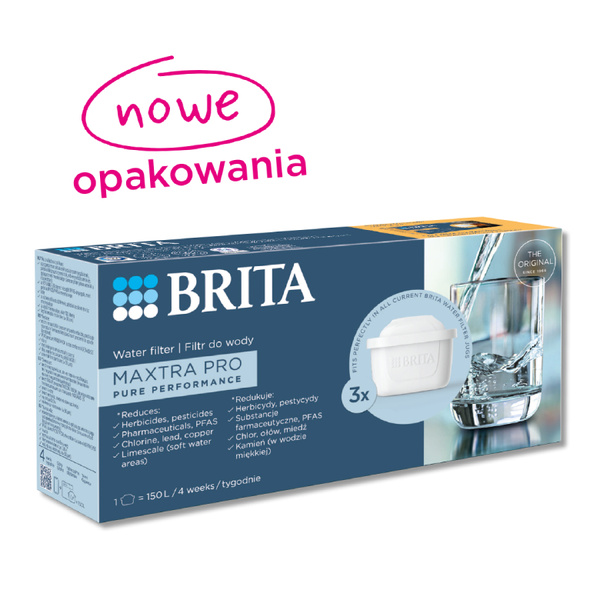 Filtr wody BRITA MAXTRA PRO Pure Performance 3 szt