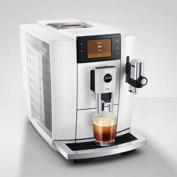 Ekspres do kawy Jura E8 Piano White (ED) + 2KG KAWY GRATIS