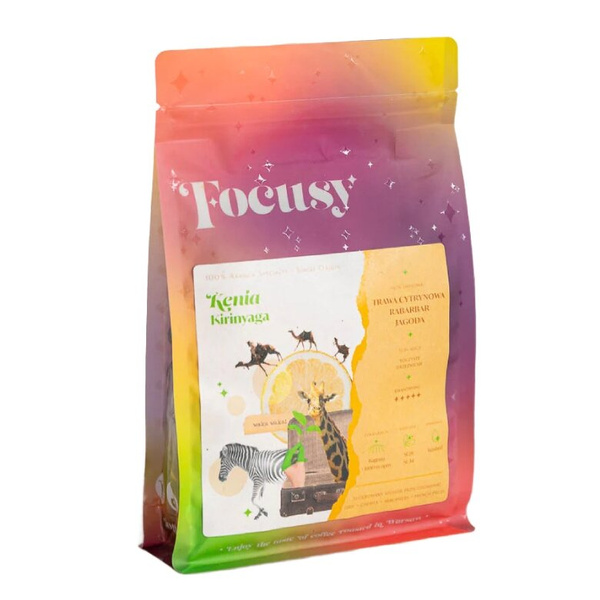 Kawa ziarnista Focusy KENIA KIRINYAGA - owocowy przelew 250g - NIEDOSTĘPNY