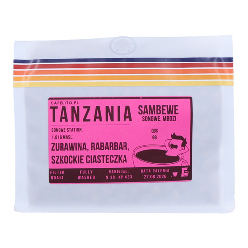 Kawa ziarnista Cafelito Tanzania Sambewe 250g