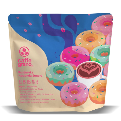 Kawa ziarnista Caffee Grano Kostaryka Hacienda Sonora Filtr 250g – NIEDOSTĘPNY - opinie w konesso.pl