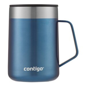 Kubek termiczny z uchem Contigo Streeterville 420 ml - Niebieski - opinie w konesso.pl