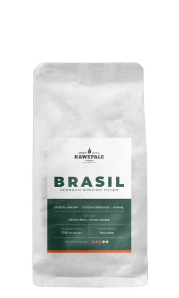 Kawa ziarnista KawePale Brasil Cerrado Mineiro Tucan 250g – NIEDOSTĘPNY
