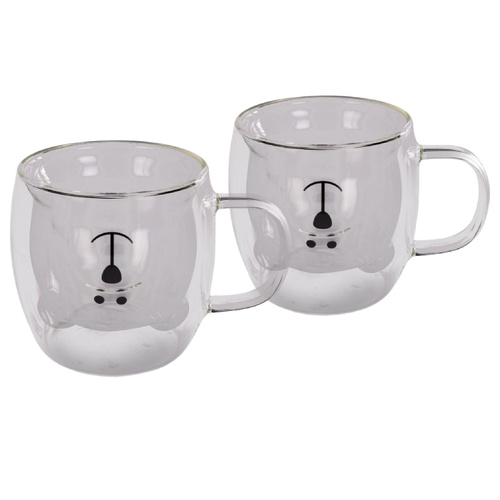 Szklanki Lamart Vaso Bear 250 ml Jasne - 2 sztuki