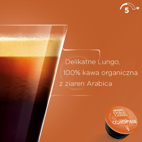 Kapsułki Nescafé Dolce Gusto Colombia Sierra Nevada Lungo 12 sztuk - NIEDOSTĘPNY