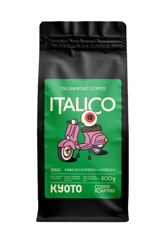 Kawa ziarnista KYOTO Italico Espresso 250g - opinie w konesso.pl
