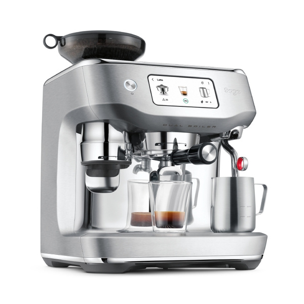 Ekspres do kawy Sage Oracle Dual Boiler SES995BSS - Srebrny + GRATIS 2KG KAWY I 2x SZKLANKA TERMICZNA