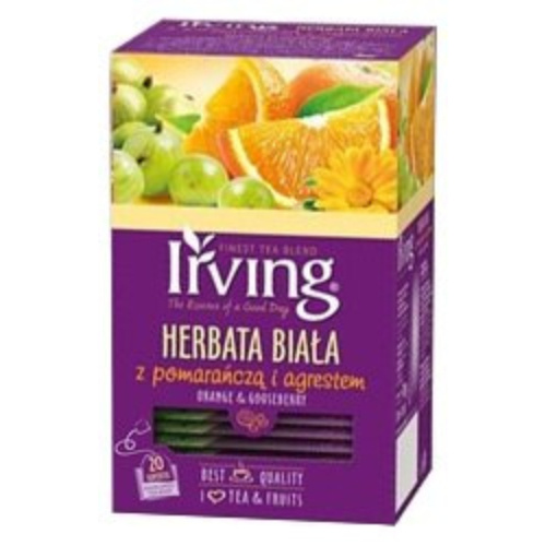Herbata biała Irving Pomarańcza z agrestem 20x1,5g