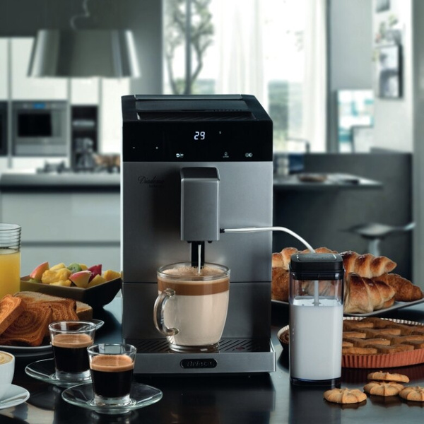 Ekspres do kawy Ariete 1453/01 Diadema Cappucino - Srebrny + 2KG KAWY GRATIS