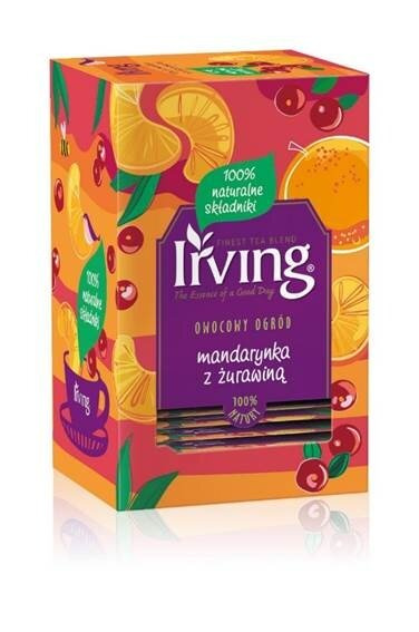 Herbatka owocowa Irving Mandarynka i żurawina 20x2g 