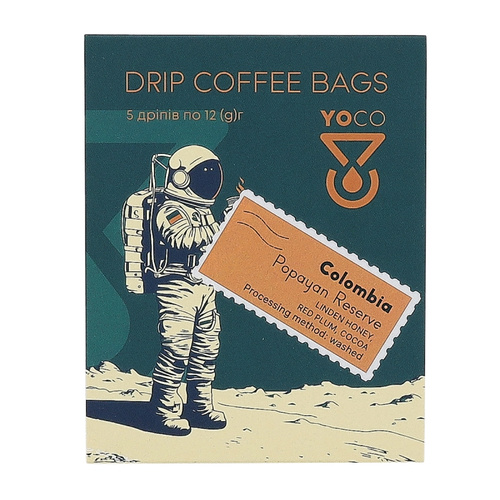 Drip Bag Coffee YoCo Coffee Colombia Papayan Reserve 5x12g