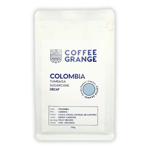 Kawa ziarnista Coffee Grange Colombia Tumbaga Sugarcane Decaf Washed 250g - opinie w konesso.pl