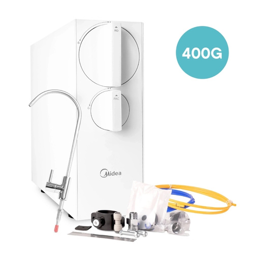 Filtr odwróconej osmozy bez zbiornika 400GPD Midea MRO2489C-400G - opinie w konesso.pl