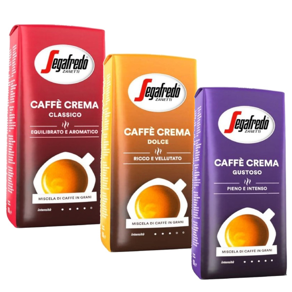 ZESTAW Kawa ziarnista Segafredo Caffe Crema zestaw 3x1kg