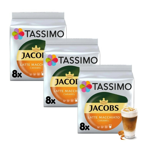 ZESTAW - Kapsułki Tassimo Jacobs Latte Macchiato Caramel 3x8 szt.