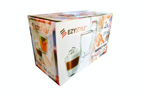 Kubek termiczny z podwójną ścianką Ezystyle 270 ml - 2szt.- NIEDOSTĘPNY