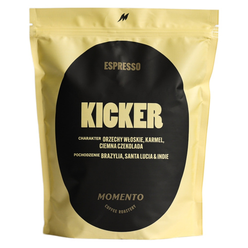 Kawa ziarnista Momento Kicker 1kg - opinie w konesso.pl