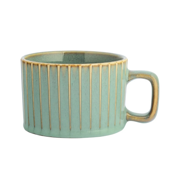 ZESTAW - Filiżanki Atom Design Reactive Sage NBC 220ml Szałwiowe - 6 sztuk