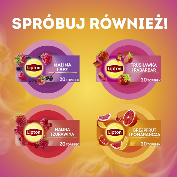 Herbatka owocowa Lipton Mango i Czarna porzeczka 20x1,7g