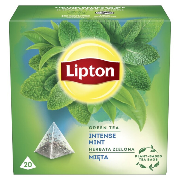 Herbata zielona aromatyzowana Lipton Mięta 20x1,6g