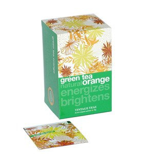 Zielona herbata Vintage Teas Green Tea Natural Orange - 30x1,5g - opinie w konesso.pl