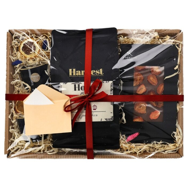 Zestaw prezentowy dla szefa - Kawa, czekolada i kubki do espresso