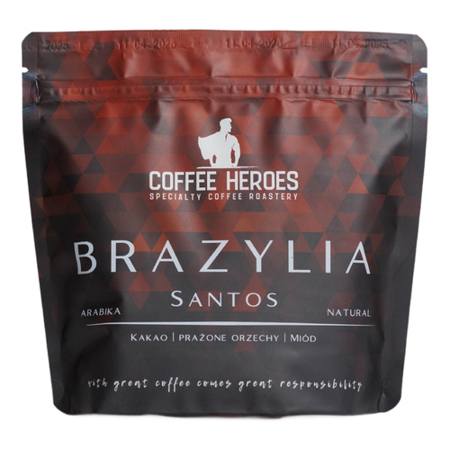 Kawa ziarnista Coffee Heroes Roastery Brazylia Santos Espresso 250g - opinie w konesso.pl