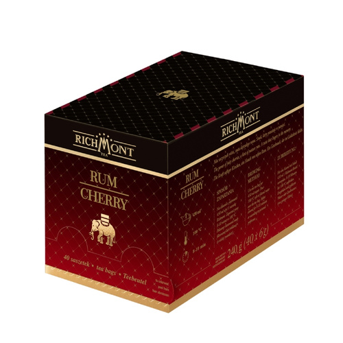 Herbata owocowo-ziołowa Richmont Rum Cherry 40x6g - opinie w konesso.pl