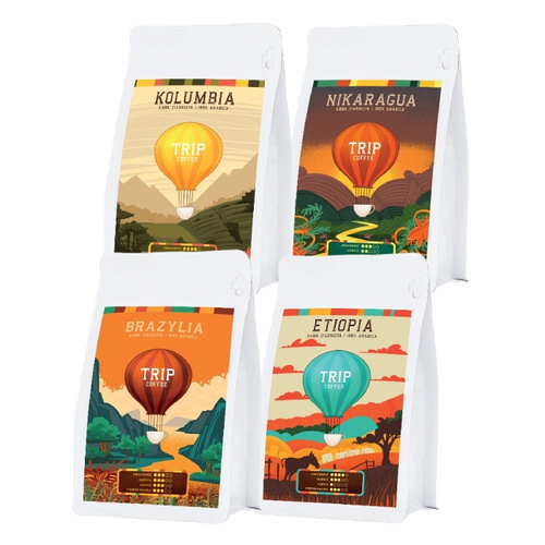 ZESTAW - Kawa ziarnista Trip Coffee 4x250g