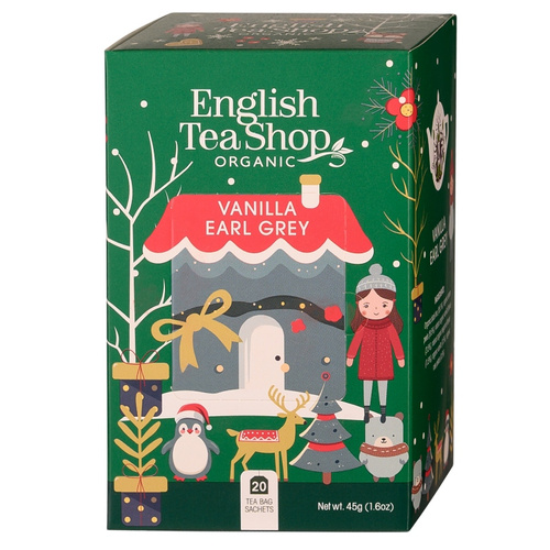 Czarna herbata English Tea Shop Xmas Vanilla Earl Grey 20x1,5g - opinie w konesso.pl