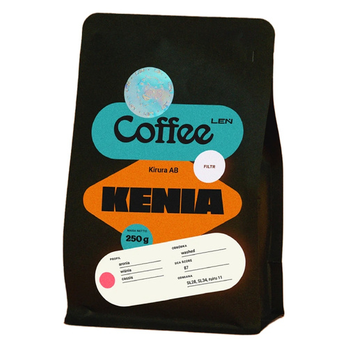 Kawa ziarnista Leń Coffee Kenia Kirura AB Filtr 250g – NIEDOSTĘPNY