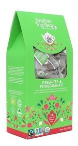 Zielona herbata English Tea Shop Green Tea & Pomegranate 15x2g