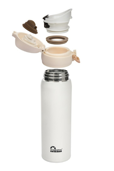 Kubek termiczny Majestic Sport Mash 450 ml - Biały