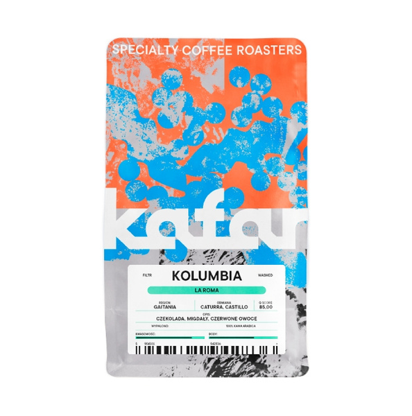 Kawa ziarnista Kafar Kolumbia La Roma 250g