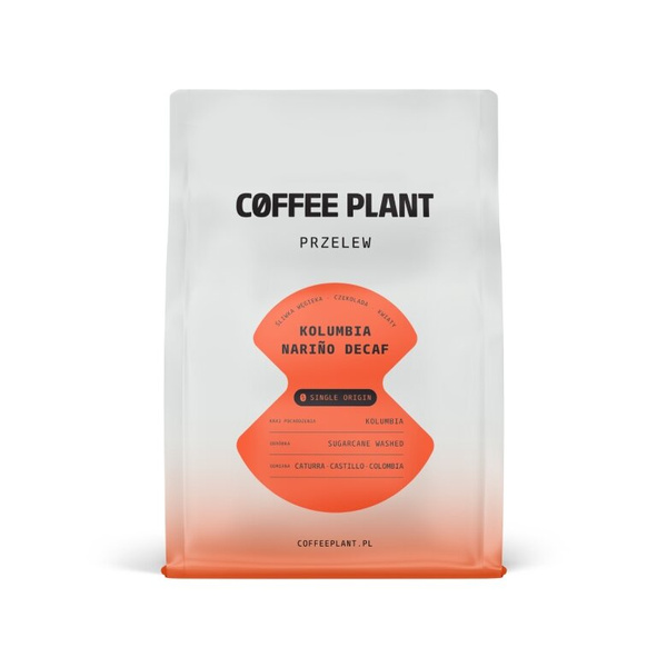 Kawa ziarnista COFFEE PLANT Kolumbia Nariño Decaf Bezkofeinowa 250g – NIEDOSTĘPNY