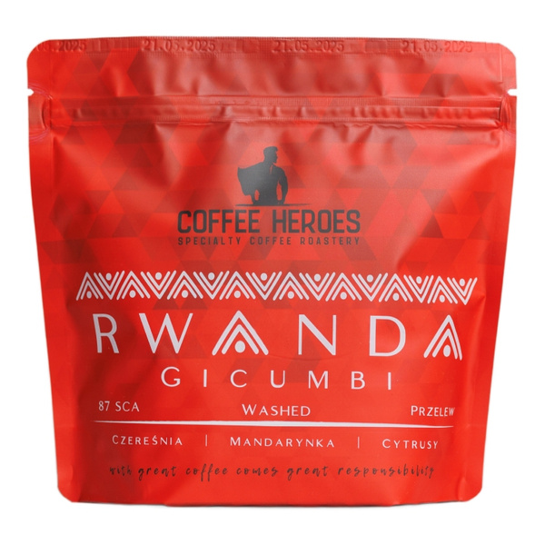 Kawa ziarnista Coffee Heroes Rwanda Gicumbi 250g – NIEDOSTĘPNY