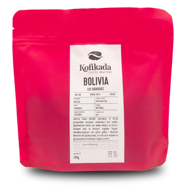 Kawa ziarnista Kofikada Boliwia Los Rodriguez Filtr 200g – NIEDOSTĘPNY