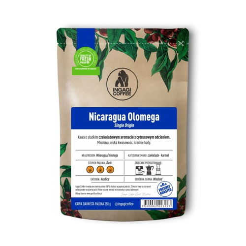 Kawa ziarnista Ingagi Coffee Nicaragua Olomega 250g