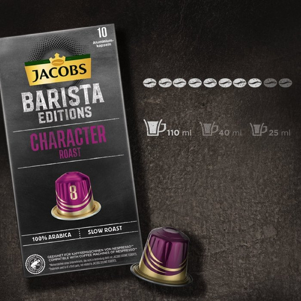 Kapsułki do Nespresso Jacobs Barista Editions 8 Character Roast 10 szt. – NIEDOSTĘPNY