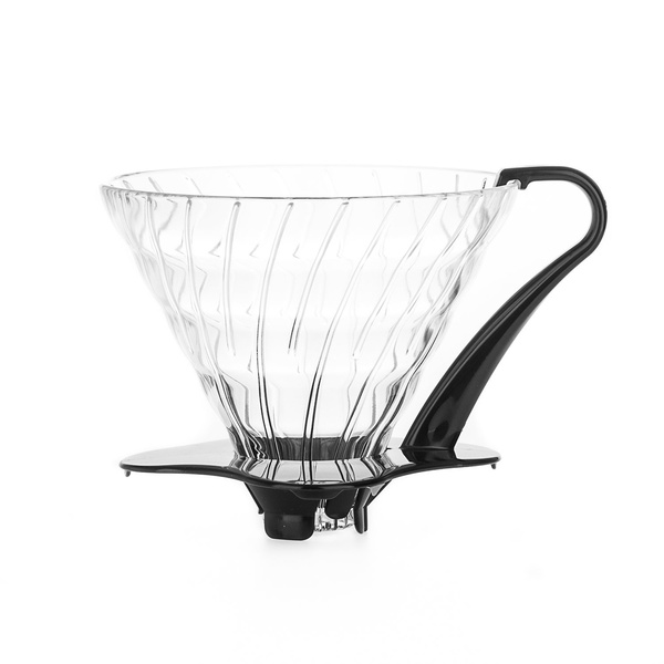 Szklany Drip Hario V60-03 - Czarny