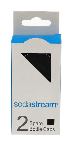 Nakrętki do butelki SodaStream - Czarne 2 sztuki