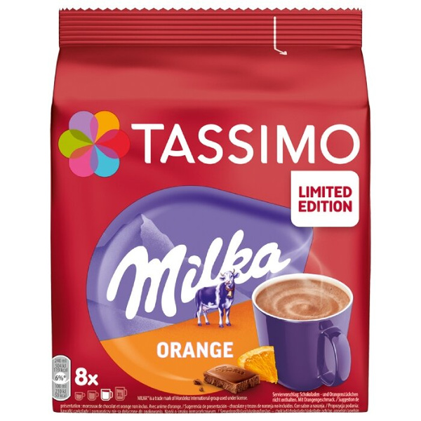 Kapsułki Tassimo Milka Orange Hot Choco - edycja limitowana 8 szt - NIEDOSTĘPNY